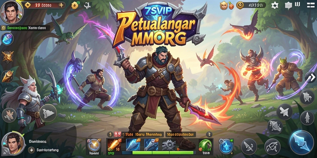 Tangkapan layar dari gameplay seru 7SVIP dalam dunia MMORPG.