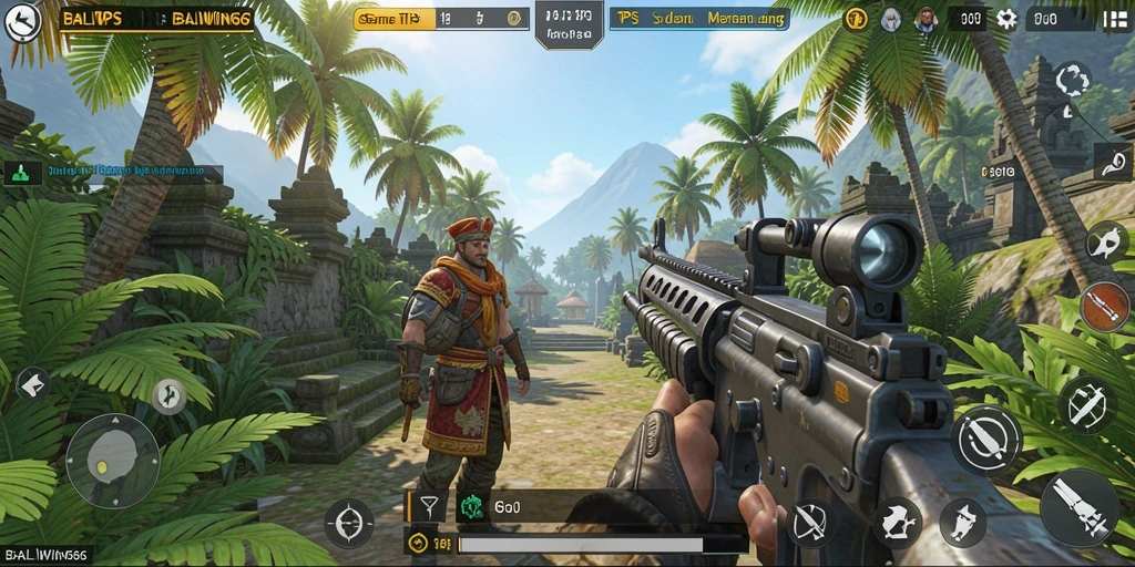 Screenshot utama BALIWIN66 menampilkan aksi gameplay yang intens.
