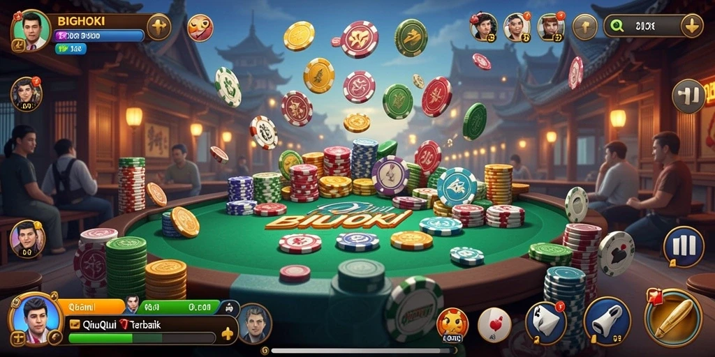 Tampilan gameplay BIGHOKI yang seru dan menegangkan.