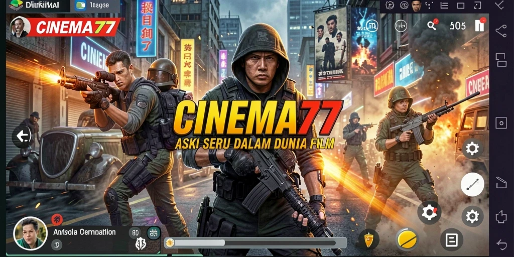 Tangkapan layar <strong>CINEMA77</strong> menampilkan aksi mendebarkan di berbagai lokasi film.