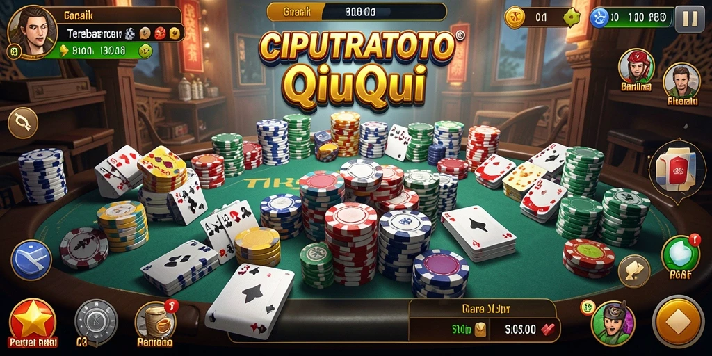 Screenshot gameplay QiuQiu yang menampilkan momen seru di CIPUTRATOTO.