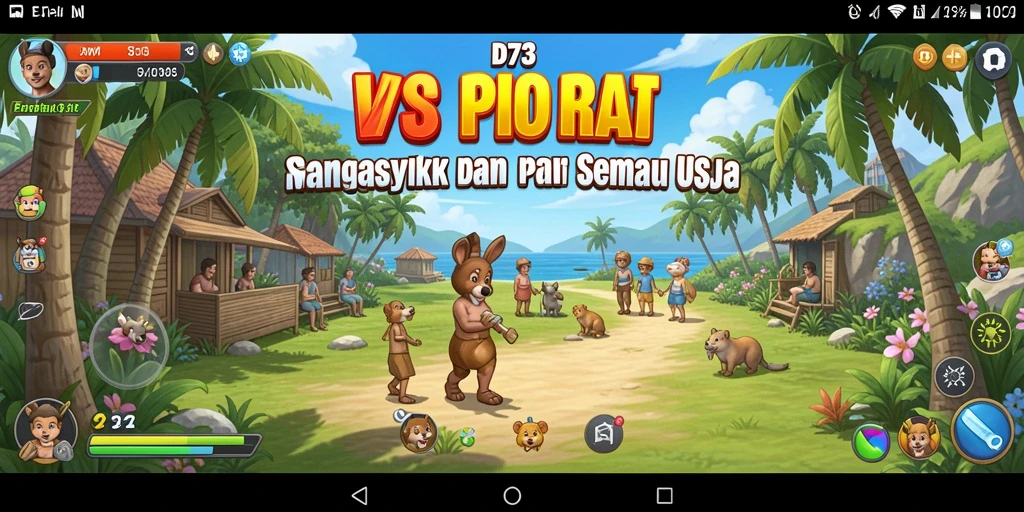 Screenshot D73 dengan tampilan gameplay yang ceria dan mengasyikkan.