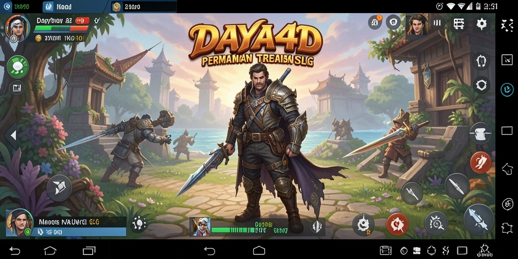Tampilan gameplay seru dalam DAYA4D dengan strategi membangun kerajaan.