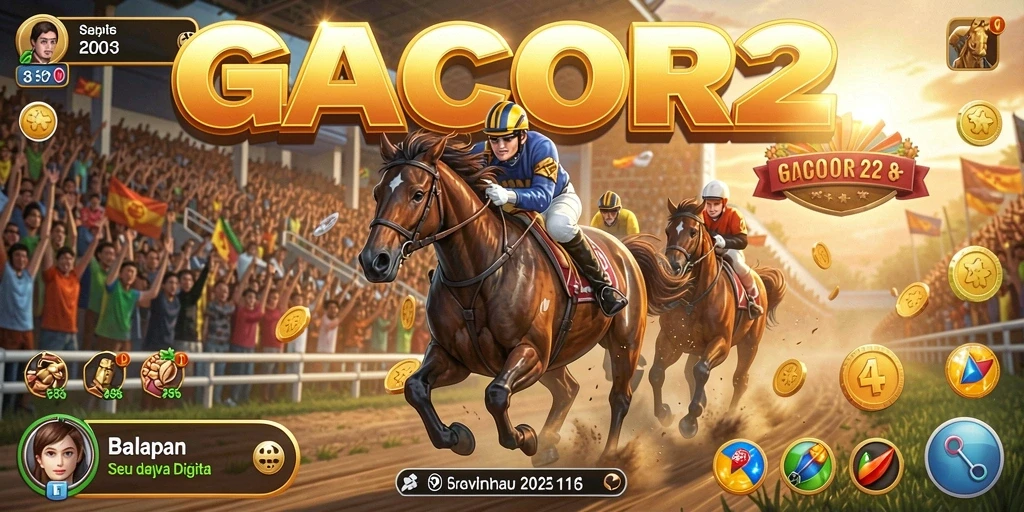 Screenshot game GACOR22 menampilkan aksi balapan yang mendebarkan.