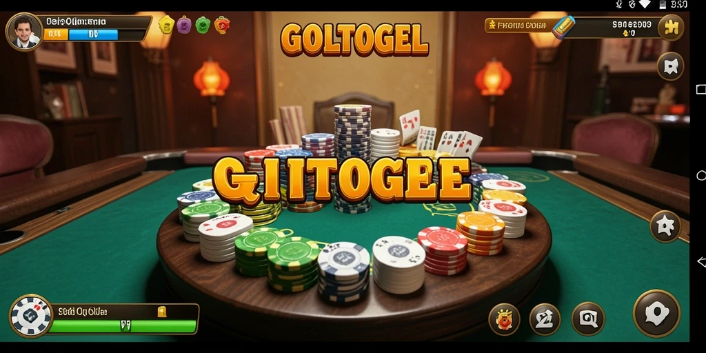 Tangkapan layar GOLTOGEL menampilkan gameplay QiuQiu yang seru.