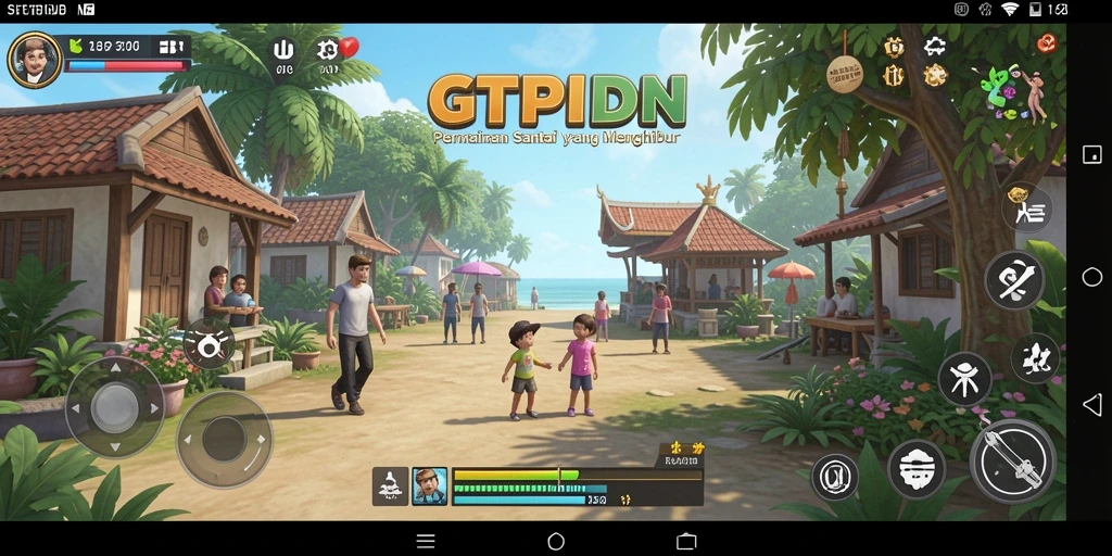 Tampilan gameplay GTPIDN yang menyenangkan dan seru.