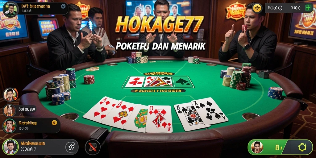 Gameplay seru HOKAGE77 dalam permainan Poker yang menantang.