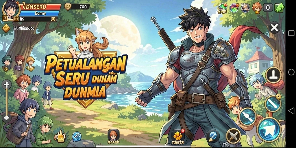 Tangkapan layar utama <strong>IDNSERU</strong> menunjukkan aksi seru dalam pertempuran anime.