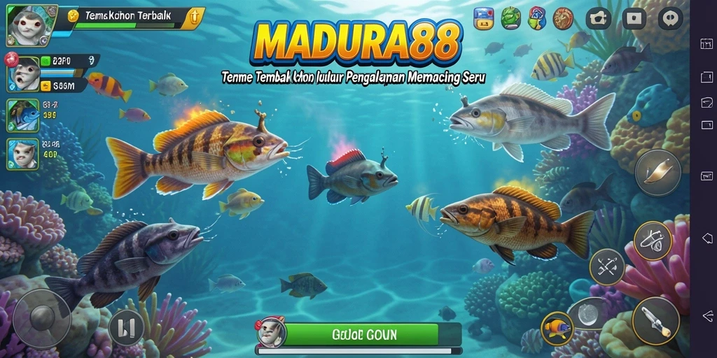 Screenshot gameplay seru Tembak Ikan di MADURA88.