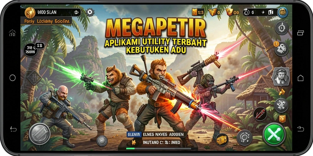 Tampilan antarmuka utama MEGAPETIR yang intuitif dan functional.