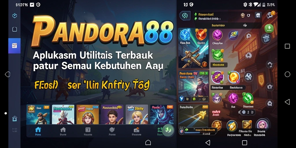 Screenshot utama PANDORA88 menunjukkan antarmuka pengguna yang intuitif.