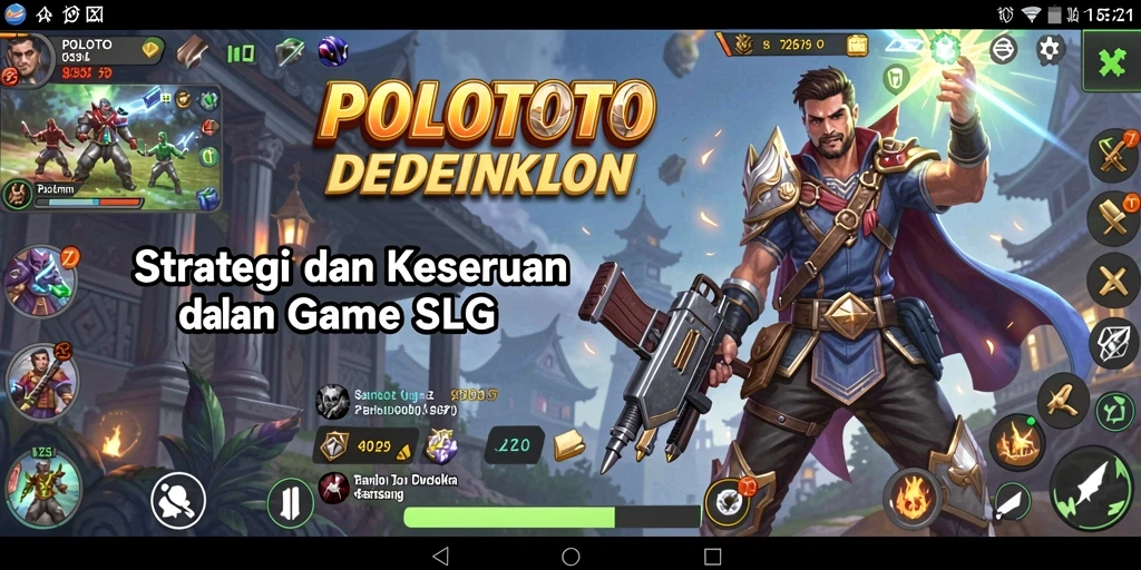 Tangkapan layar menunjukkan gameplay dinamis dan strategi dalam POLOTOTO.