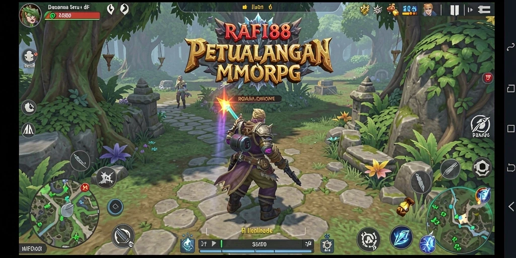 Screenshot gameplay RAFI88 yang menampilkan aksi seru dalam dunia MMORPG.