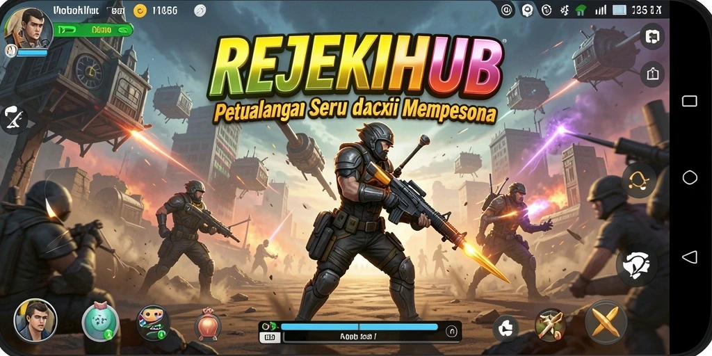 Tampilan gameplay seru dari REJEKIHUB yang menggugah adrenalin.
