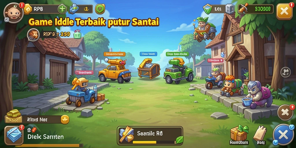 Gameplay dari RP8 yang menawan dalam genre Idle.