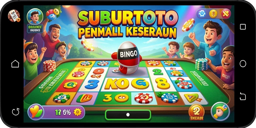 Tangkapan layar SUBURTOTO menampilkan gameplay Bingo yang seru dan interaktif.