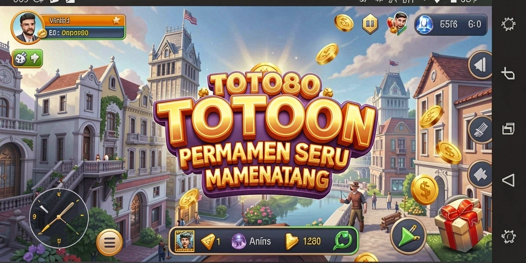 Screenshot utama TOTO80 menampilkan gameplay Tycoon yang seru.