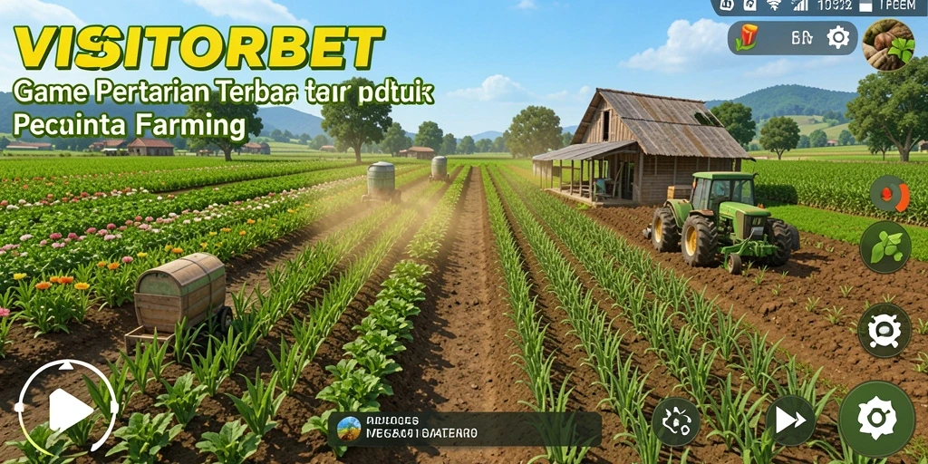 Tampilan gameplay menarik dari <strong>VISITORBET</strong> yang menampilkan aktivitas bertani.