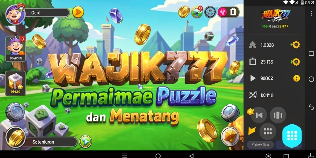 Screenshot utama WAJIK777 dengan gameplay menegangkan dari puzzle.